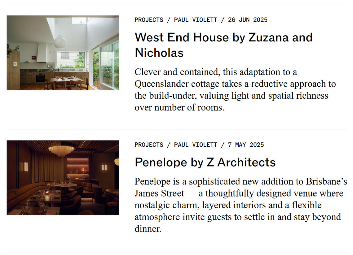 ArchitectureAU articles Articles for Vokes and Peters, Maytree Studios, Alcorn Middleton and Oh Architecture